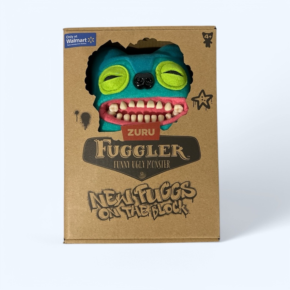 Fuggler NEW FUGGS ON THE BLOCK Greedy Grinner ZURU Funny Ugly Monster! 9"